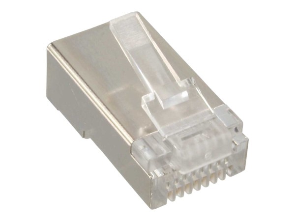 INLINE ® Crimpstecker RJ45, für starre Kabel (Verlegekabel) bis AWG24, 10er Pack