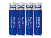 LOGILINK Ultra Power Micro - Batterie 4 Stück AAA-Typ Alkalisch 650 mAh