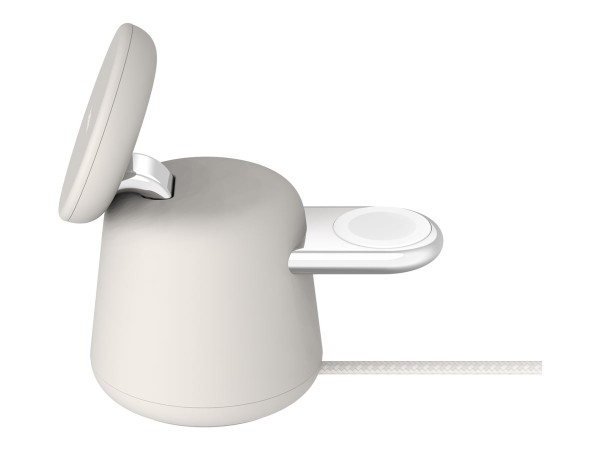 BELKIN BOOST CHARGE PRO 2in1 Ladedock mit MagSafe 15 Watt sandfarbe