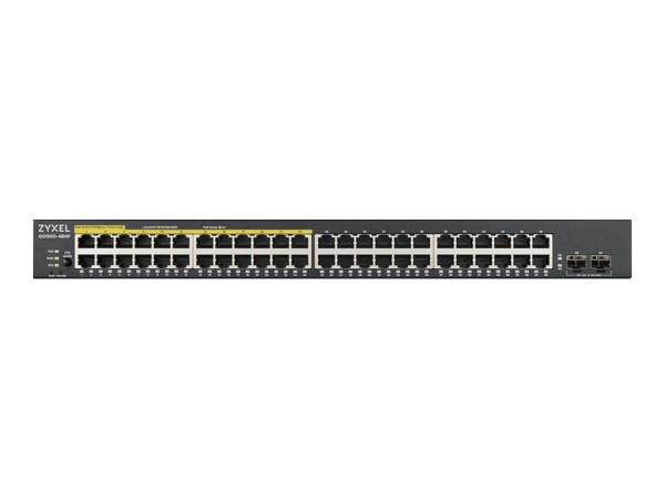 ZYXEL 48 Port GbE L2 PoE+ Smart Switch, 170 Watt rackmount, V2