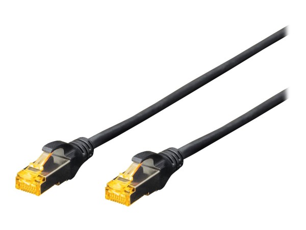 DIGITUS Professional - Patch-Kabel - RJ-45 (M) - RJ-45 (M) - 1 m - SFTP - CAT 6a - halogenfrei - Sch