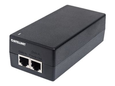 INTELLINET Gigabit Ultra PoE+ Injector, 1 x 60 W Port, IEEE 802.3bt and IEEE 802.3at/af Compliant, P