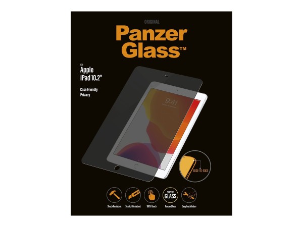 PANZERGLASS PRIVACY für Apple iPad 10.2'', Case Friendly