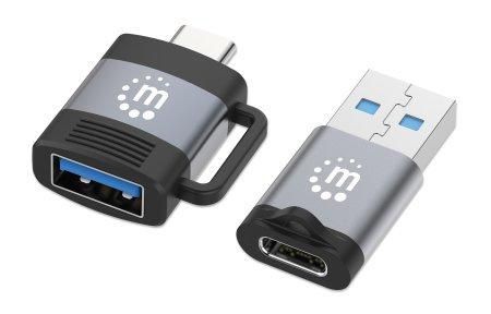 IC INTRACOM MANHATTAN 2er Set USB-C auf USB-A & USB-A auf USB-C-Adapter