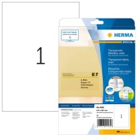 HERMA Etik. transparent  A4 matt 210 x 297 mm wfest   10 St.