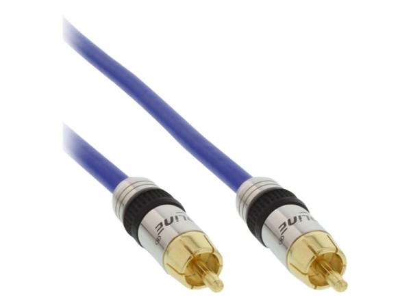 INLINE Cinch 1-fach Audio Kabel, Premium Qualität, 20m