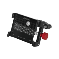 LOGILINK Smartphone Bicycle Holder, fix, aluminum, black/red