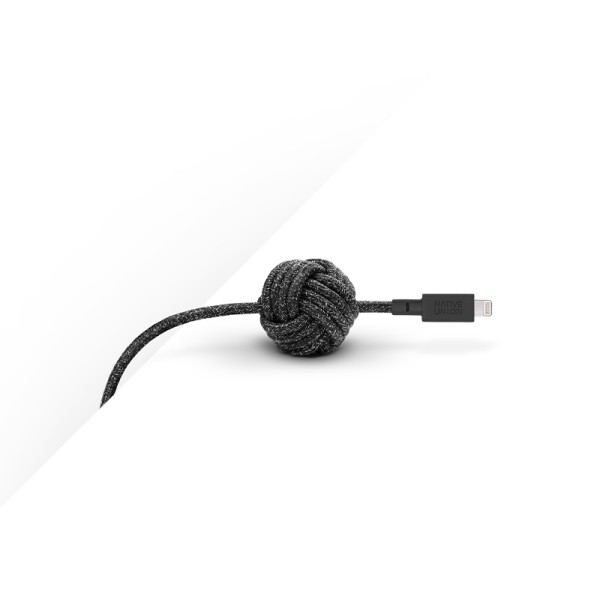 NATIVE UNION Night Cable USB-A to Lightning 3m Black NCABLE-KV-L-CS-BLK