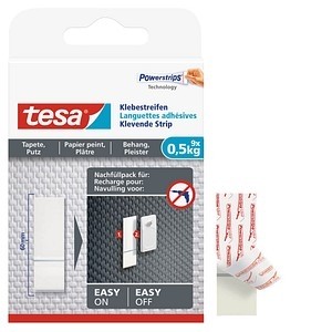 TESA Klebestreifen Tapete&Putz 9 x 0.5kg