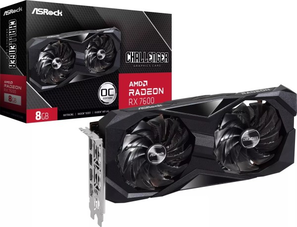 ASROCK Radeon RX 7600 Challenger 8GO OC 8GB