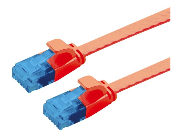 VALUE 21992020 RJ45 Netzwerkkabel, Patchkabel CAT 6a U/UTP 0.50 m Rot 1 St.