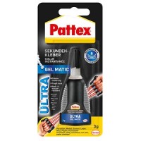 PATTEX Sekundenkleber Ultra Gel, Matic, Tube mit 3g
