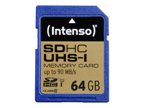 INTENSO SD MicroSD Card 64GB Intenso SD-HC UHS-I Professional