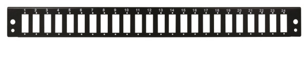 LOGILINK FB2402B Frontblende 24x SC-Duplex o. LC-Quad für 19" Spleißbox, schwarz