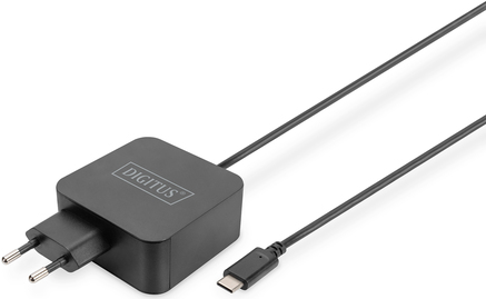 DIGITUS Notebook Ladegerät USB-C, 65W schwarz