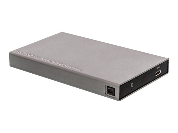 INLINE ® USB 3.1 Gehäuse für 6,35cm (2,5") 6G SATA-Festplatte / SSD, USB Typ C Buchse