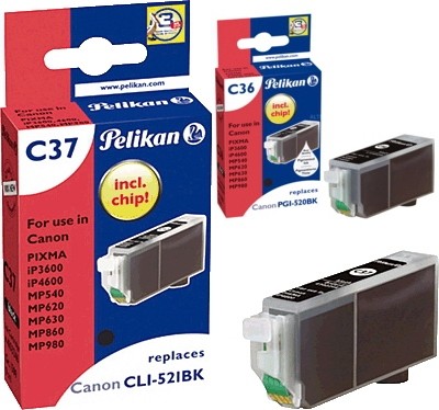 Patrone Canon Pelikan PGI-520/CLI-521 comp. Schwarz