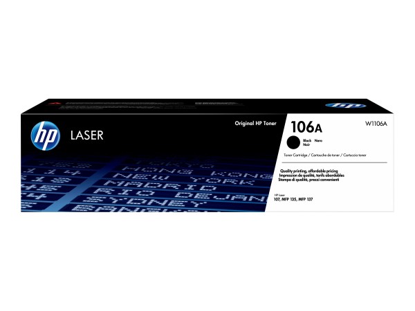 HP 106A Black Original Laser Toner Cartr