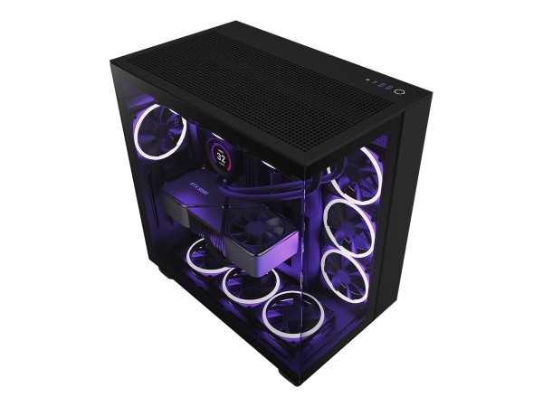 NZXT H9 FLOW ALL Black MidiTower Glasfenster CM-H91FB-01 retail
