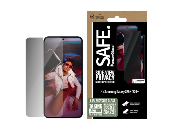 PANZERGLASS SAFE. Privacy Screen Protector Samsung Galaxy S25+