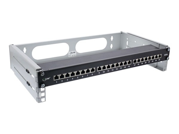 INLINE ® 19" Rack zur Wandmontage, 2HE, 24-40cm Tiefe, grau