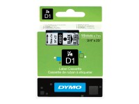 Dymo D1 Schriftband 19 mm x 7 m schwarz auf transparent    45800