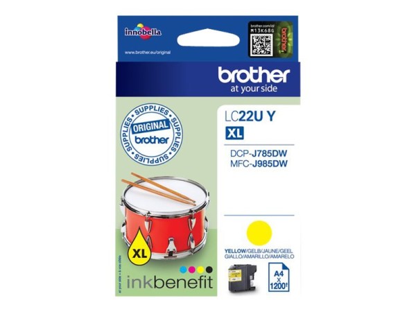 BROTHER LC22UY XL Gelb Tintenpatrone