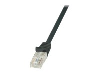 LOGILINK CAT6 U/UTP Patch Cable AWG24 schwarz 1.00m Econ Line