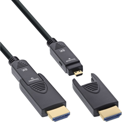 INLINE HDMI AOC Kabel Ultra High Speed HDMI 8K4K Stecker abnehmbar 50m - Kabel
