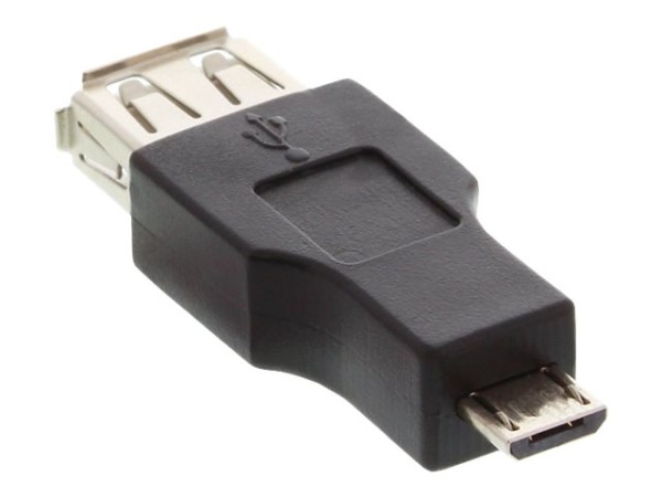 INLINE Micro-USB OTG Adapter Micro-B Stecker an USB A Buchse