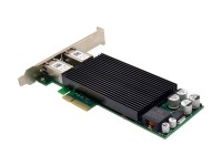 INLINE Dual Gigabit Netzwerkkarte, 2x RJ45 1 Gb/s, PCIe x4, PoE+