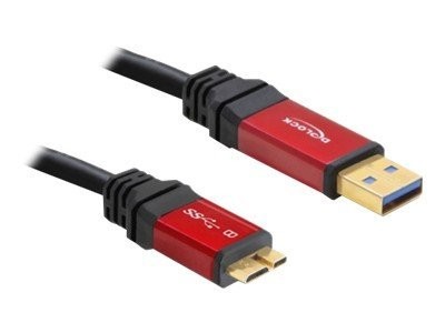 DELOCK Kabel USB 3.0 rot A > micro-B 1.0m