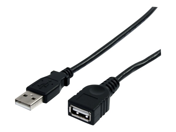 STARTECH.COM 1,8m USB 2.0 A Verlängerungskabel - Stecker / Buchse - USB Verlängerung - Schwarz