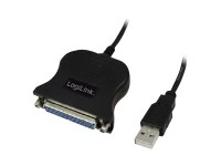 Logilink UA0054 Adapter USB to DSUB-25 mit 1,8 Meter Kabel USB A Stecker<->D-Sub 25-pin Buchse  Farb