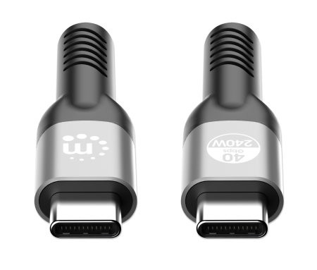 MANHATTAN USB4 USB-C Stecker/Stecker Kabel 240W 40G 8K 1m