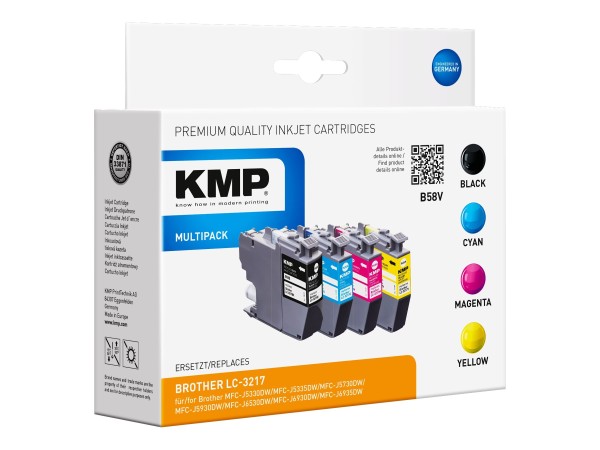 KMP Tintenpatrone ersetzt Brother LC3217BK, LC3217C, LC3217M, LC3217Y