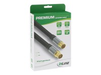 INLINE Premium - Antennenkabel - IEC-Anschluss (M) bis IEC-Anschluss (W) - 10,0m