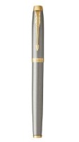 PARKER Rollerball Parker PARKER IM Brushed Metal BL F Schwarz