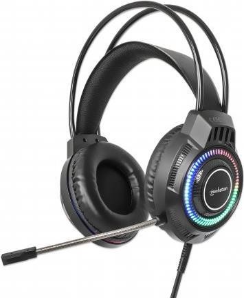 MANHATTAN RGB LED Over-Ear USB Gaming-Headset Kabelgebunden