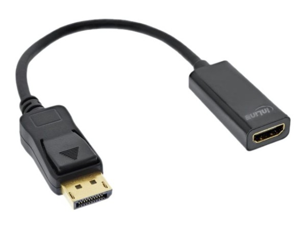 INLINE 17198C Videokabel-Adapter 0,15 m DisplayPort HDMI Typ A (Standard) Schwarz (17198C)