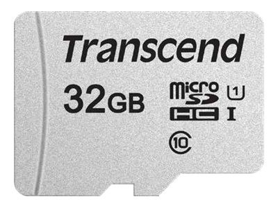 TRANSCEND SD microSD Card 32GB Transcend SDHC USD300S-A w/Adapter
