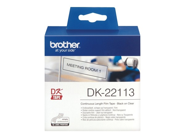 BROTHER Etiketten klar 62mmx15,24m
