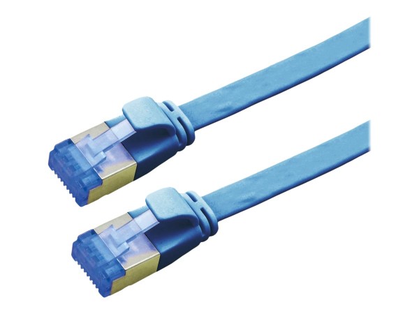 VALUE 21992154 RJ45 Netzwerkkabel, Patchkabel CAT 6a F/UTP 1.50 m Blau 1 St.