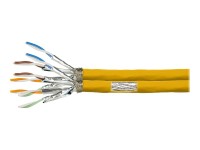 LOGILINK Verlegekabel S/FTP Cat7A AWG23 1200MHz gelb,duplex