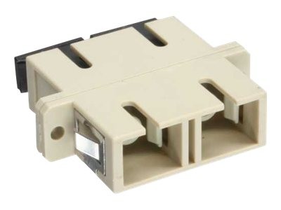 INLINE LWL Kupplung Duplex SC/SC multimode beige Keramik-Huelse zum Einbau