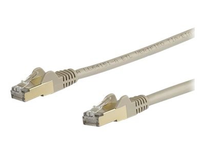STARTECH.COM 5m CAT6a-Ethernet-Kabel - Grau - RJ45-Ethernet-Kabel - Snagless - STP-Kabel - Kupfer