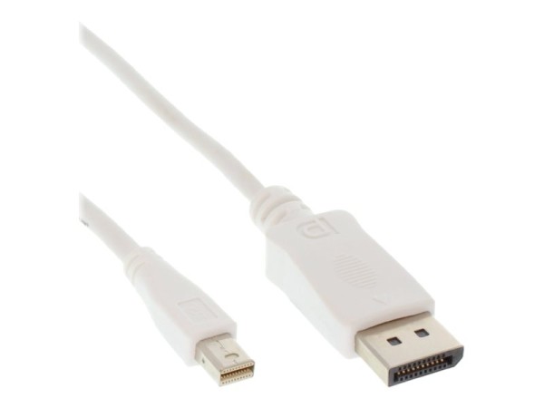 INLINE Mini DisplayPort zu DisplayPort Kabel Weiss 1m