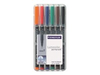 STAEDTLER 318 WP6 - Schwarz - Blau - Braun - Grün - Orange - Rot - Schwarz - Transparent - Polypropy