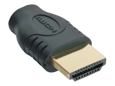 INLINE ® HDMI Adapter, HDMI A Stecker auf HDMI D Buchse, vergoldete Kontakte