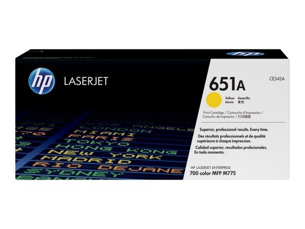 HP 651A Gelb LaserJet Tonerpatrone (CE342A)